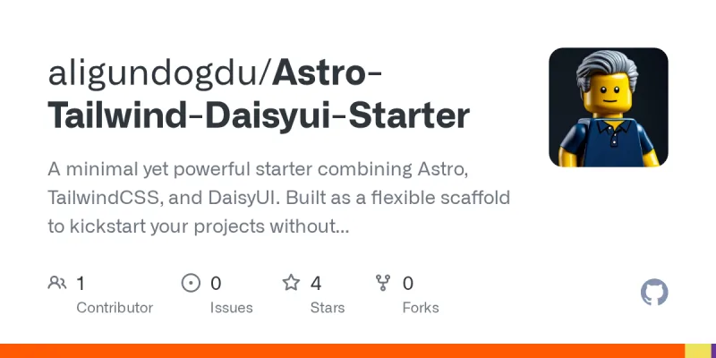 Astro Tailwind DaisyUI Starter