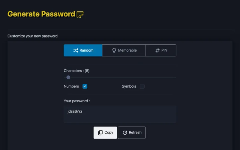 Generate Password
